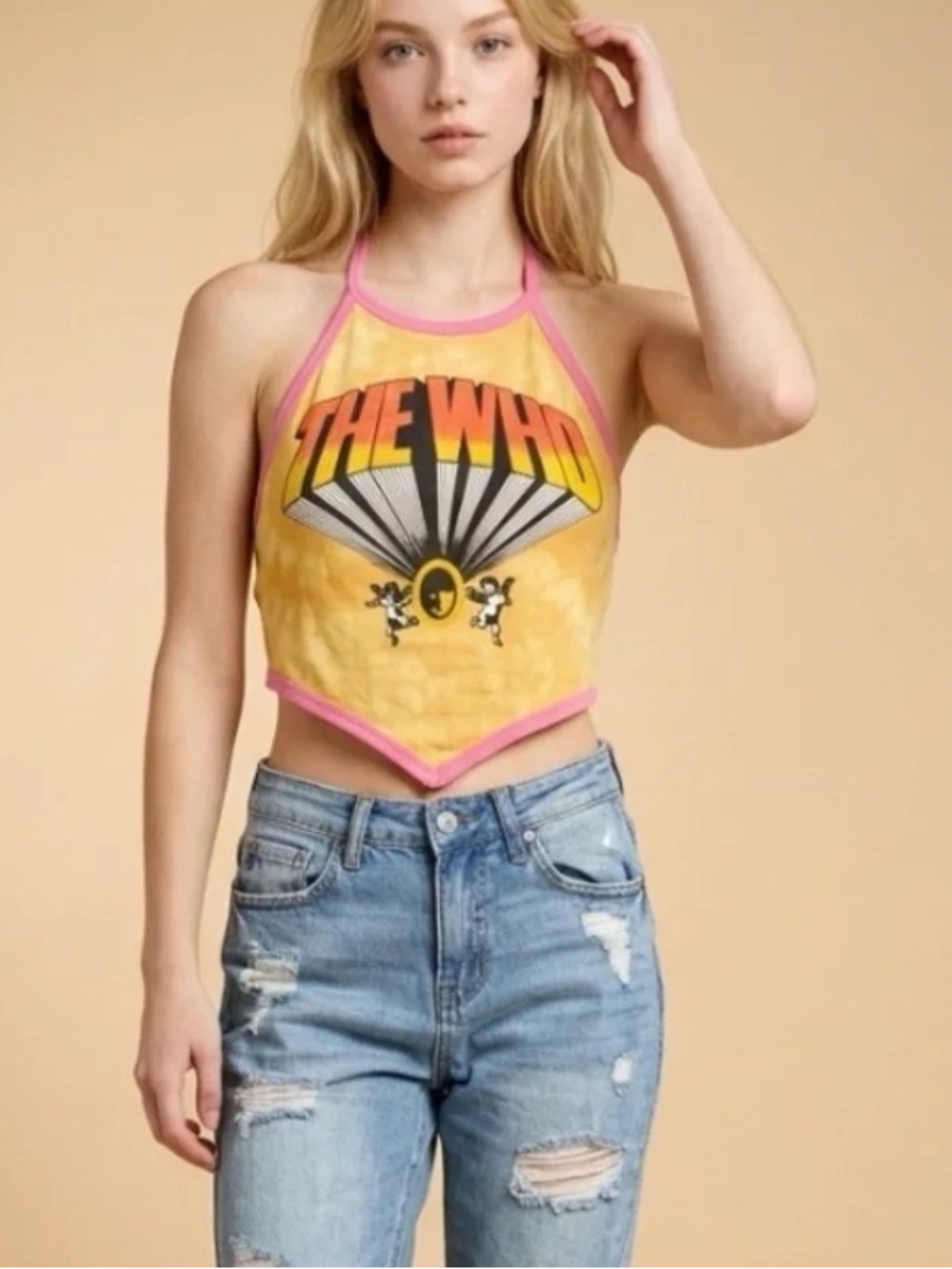NWT Chaser wallflower Halter Top - The Who XS